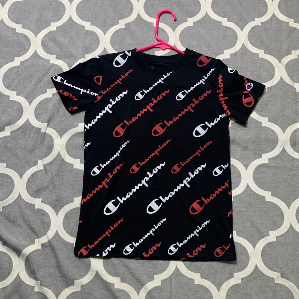 Like new Champion brand logo tee. Big kid size medium.